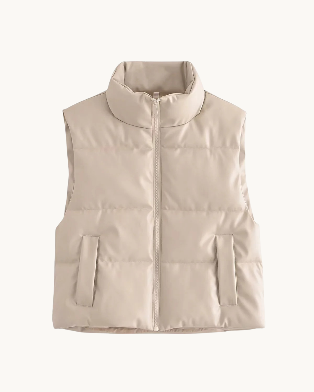 LUXE FAUX LEATHER BODYWARMER