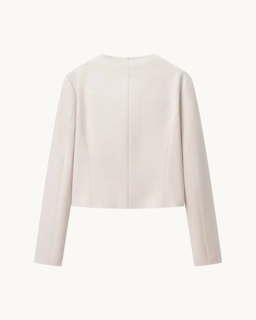 ELEGANTE KORTE BLAZER SET MET KETTING