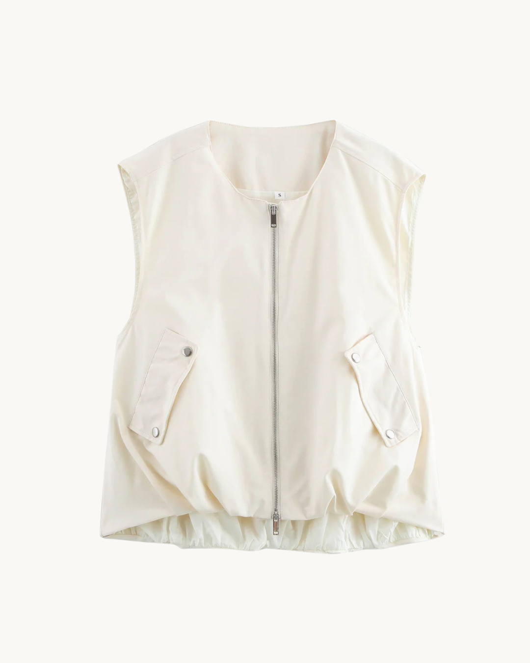 ELEGANTE BODYWARMER MET ELASTIEK