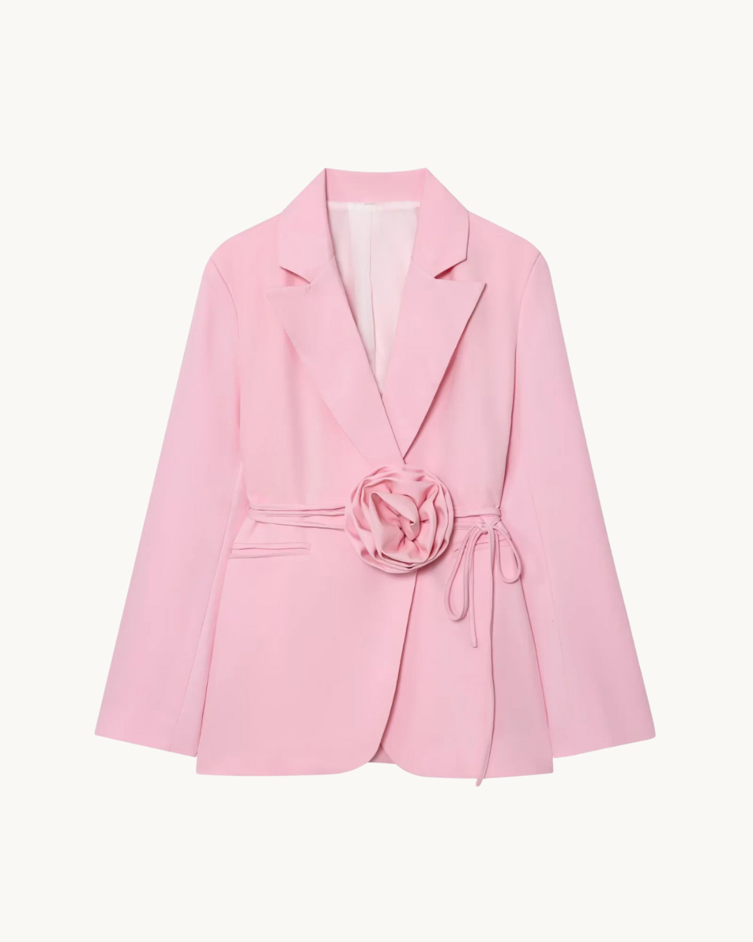 CHIQUE LANGE BLAZER MET STRIK