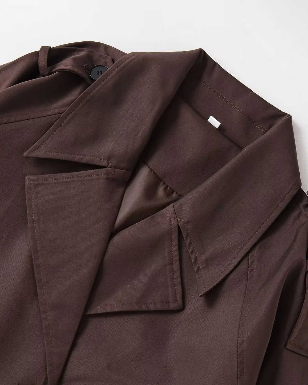 CROP TRENCHCOAT - BRUIN