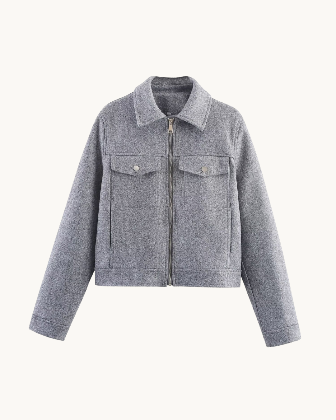 CASUAL BOUCLE JAS MET KRAAG