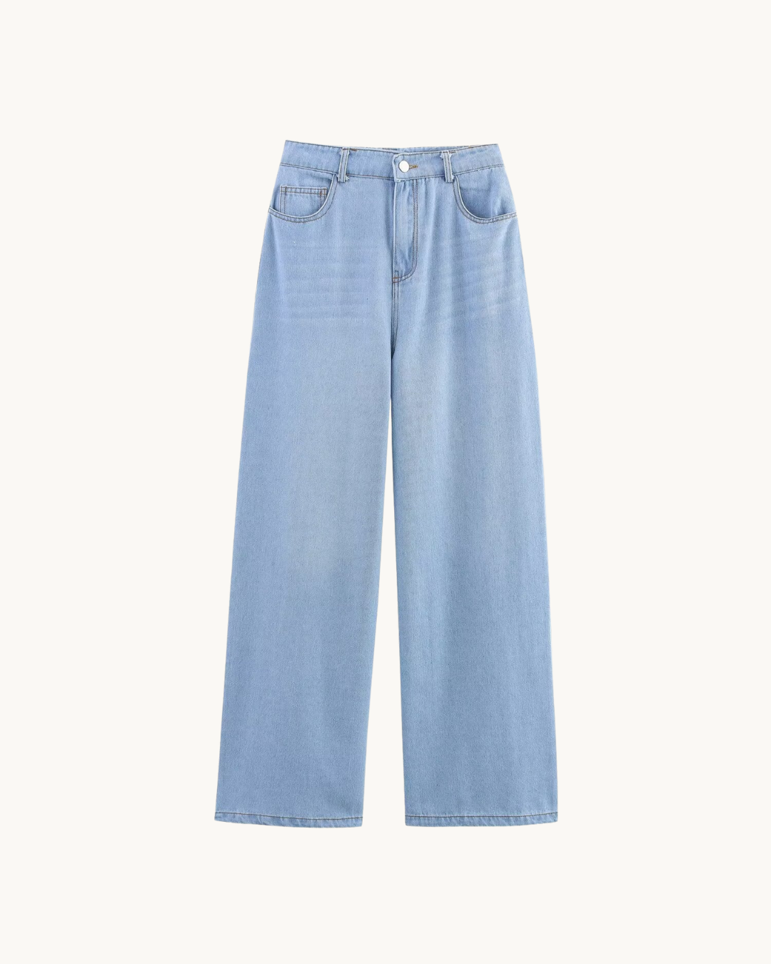 CASUAL DENIM SET MET POFMOUWEN