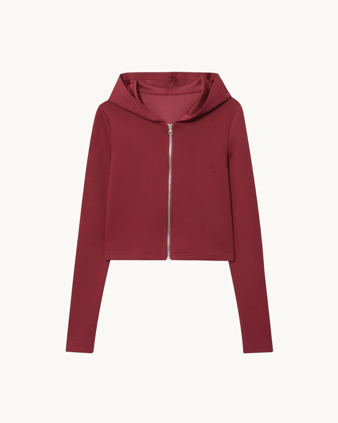 CASUAL CROP HOODIE SET