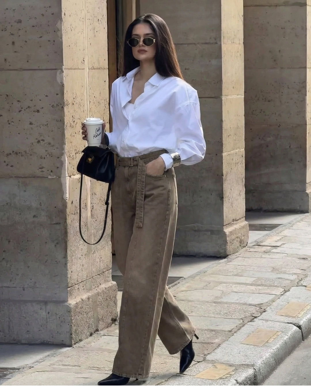 CASUAL BROEK MET RIEM