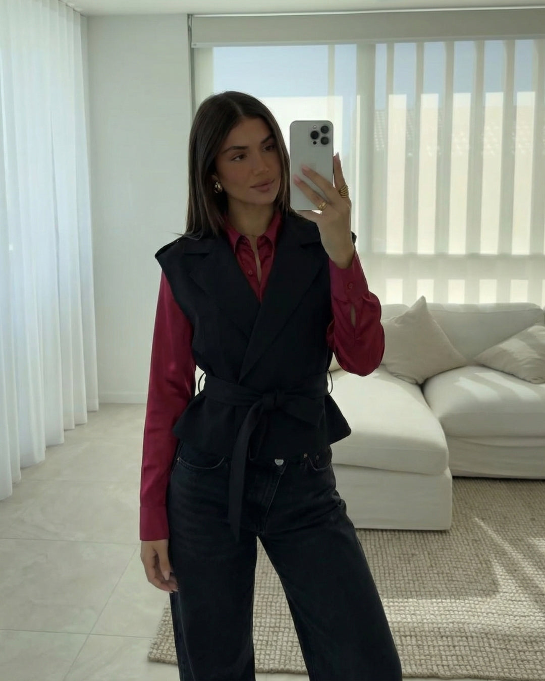 CHIQUE GILET MET RIEM