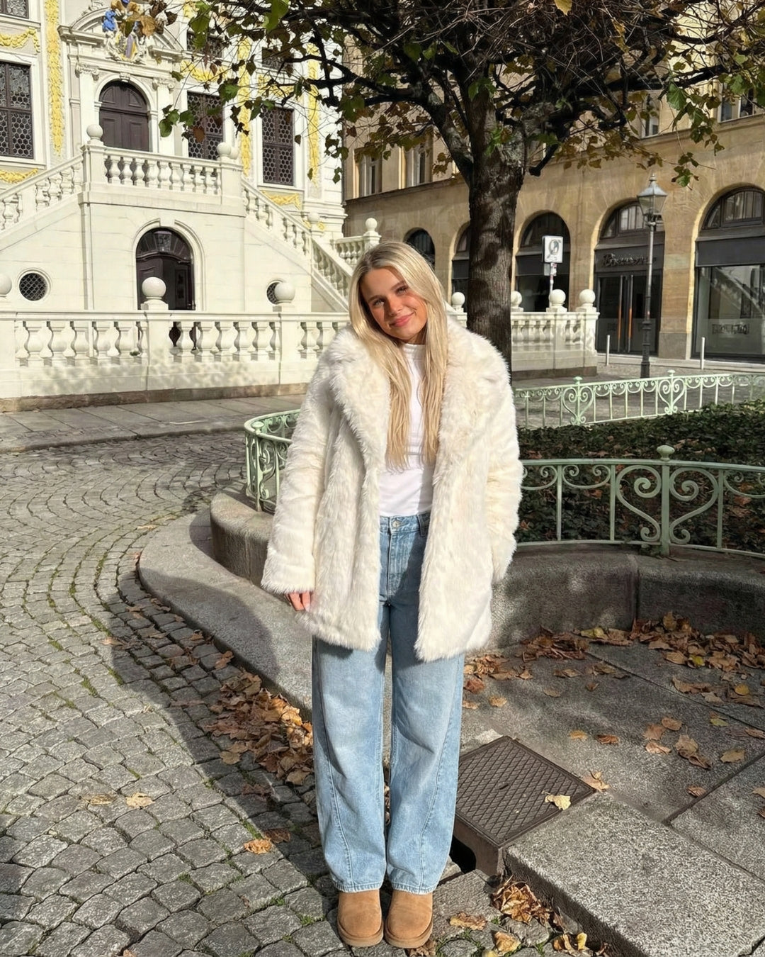 ELEGANTE LANGE BONT JAS