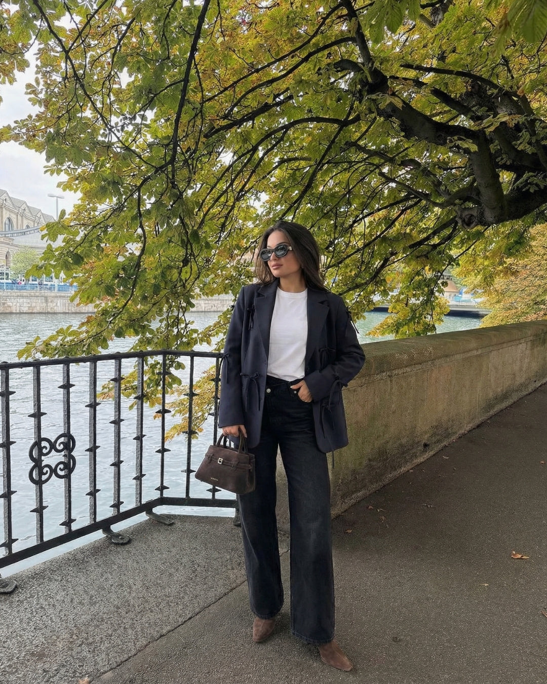 STATEMENT STRIK BLAZER - MARINEBLAUW